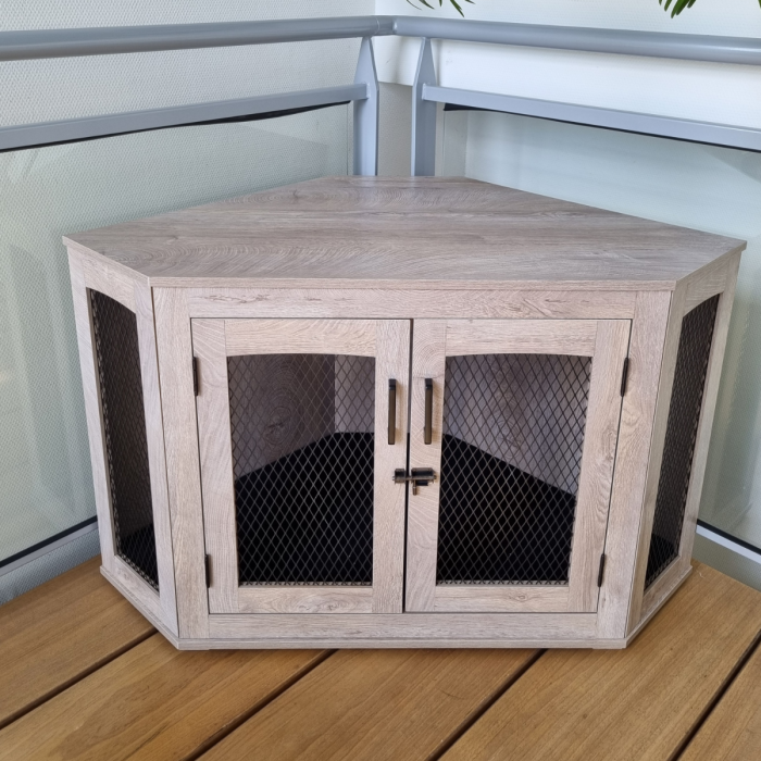 Topmast Luxe Bench Mira - Hoekmodel - 109 x 60 x 67 cm - Grey Weathered