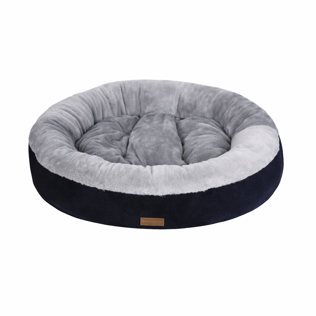 Topmast Comfort Donut - Supersoft Hondenmand - Blauw Grijs - Meerdere maten