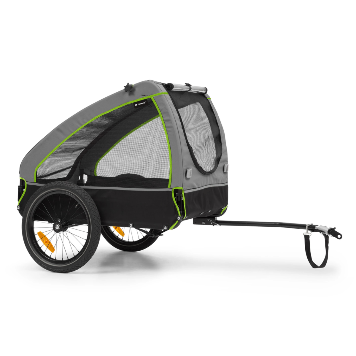 Topmast Shuttle Hondenfietskar - SmartSpace - <45 kg - Zwart Groen - 54 x 58 x 86 cm