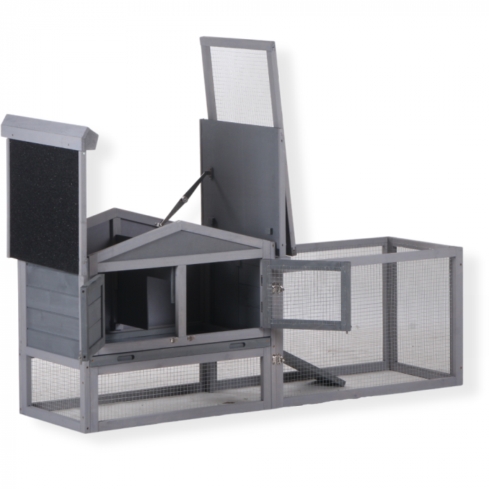 Konijnenhok Sunshine - Luxe houten buitenhok