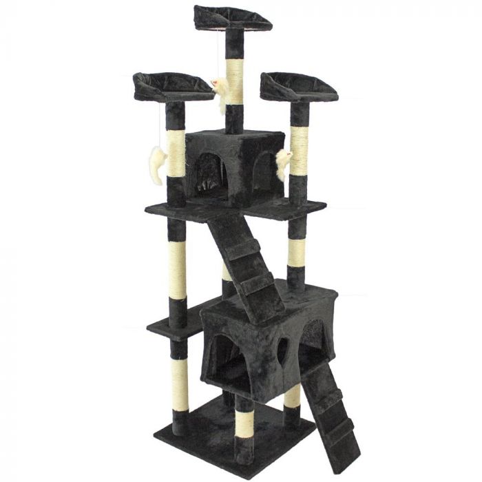 Topmast krabpaal zwart 50 x 50 x 170 cm