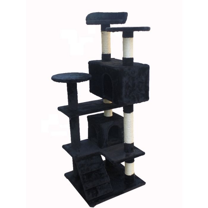 Topmast Krabpaal Mickey - Zwart - 50 x 50 x 132 cm