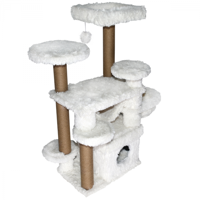 Topmast Krabpaal Fluffy Langhaar - Tokyo - Wit