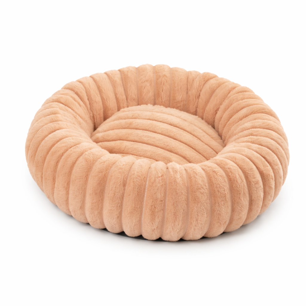 Topmast Donut - Geribbelde Pluche - Taupe - Twee maten
