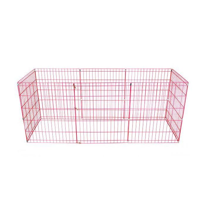 Topmast Puppyren - Konijnenren - Roze - Opvouwbaar