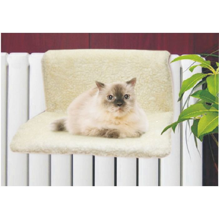 Topmast Radiator hangmat - Fleecebed voor de kat - Beige