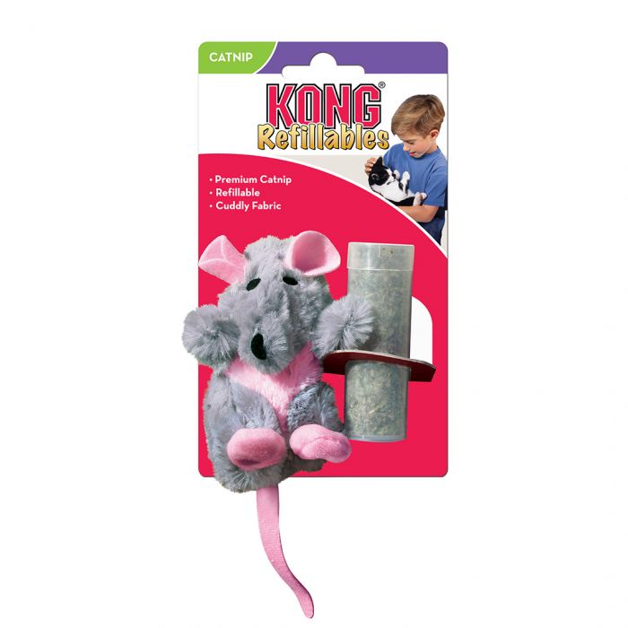 KONG Cat Toy Rat – Zacht Kattenspeeltje met Kattenkruid