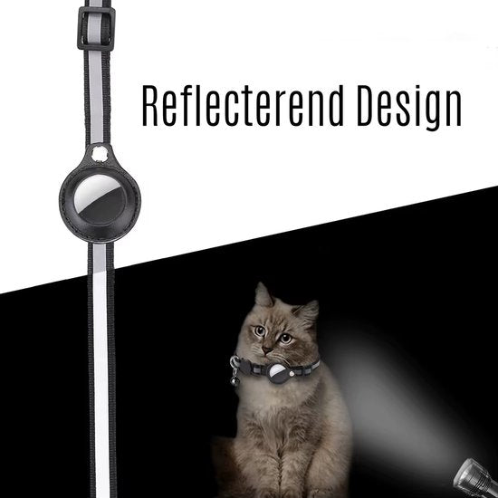 Kattenhalsband Inclusief Tag Voor Apple - Verstelbaar - Tracker - Max. 32cm omtrek