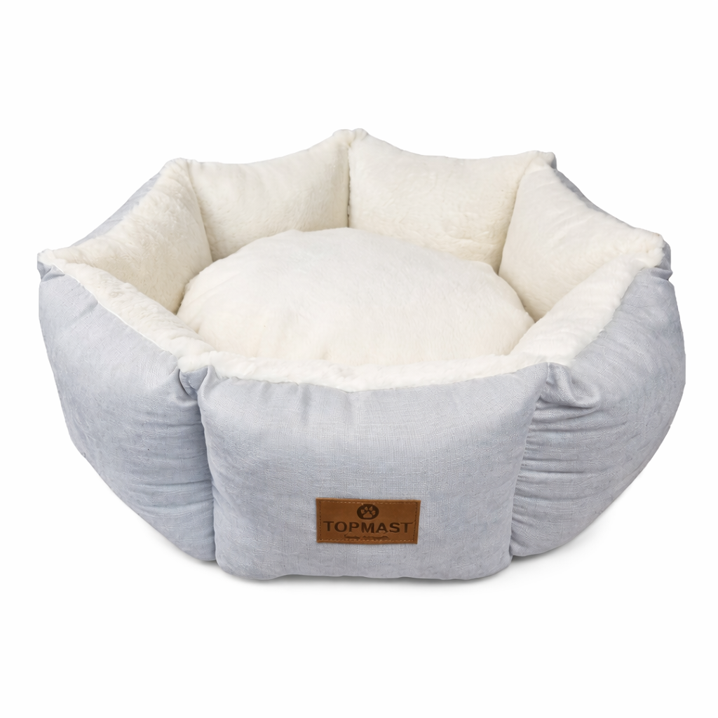 Topmast Dierenmand ComfyNest - 62 cm - Lichtgrijs - Polyester Velours