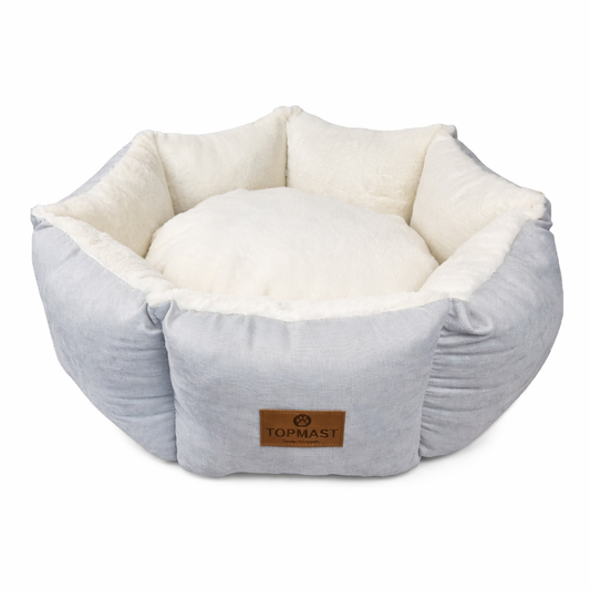 Topmast Dierenmand ComfyNest - 62 cm - Lichtgrijs - Polyester Velours