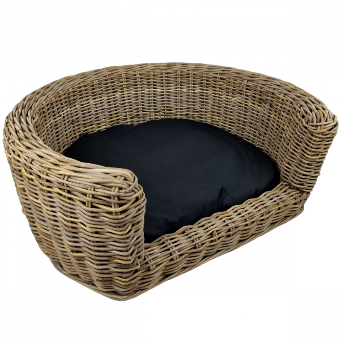 Topmast Palermo Rieten Dierenmand met Kussen - 68 x 57 x 33 cm