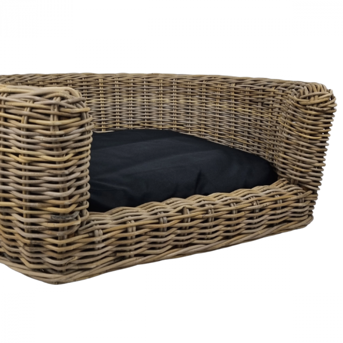 Topmast Palermo Rieten Dierenmand met Kussen - 68 x 57 x 33 cm