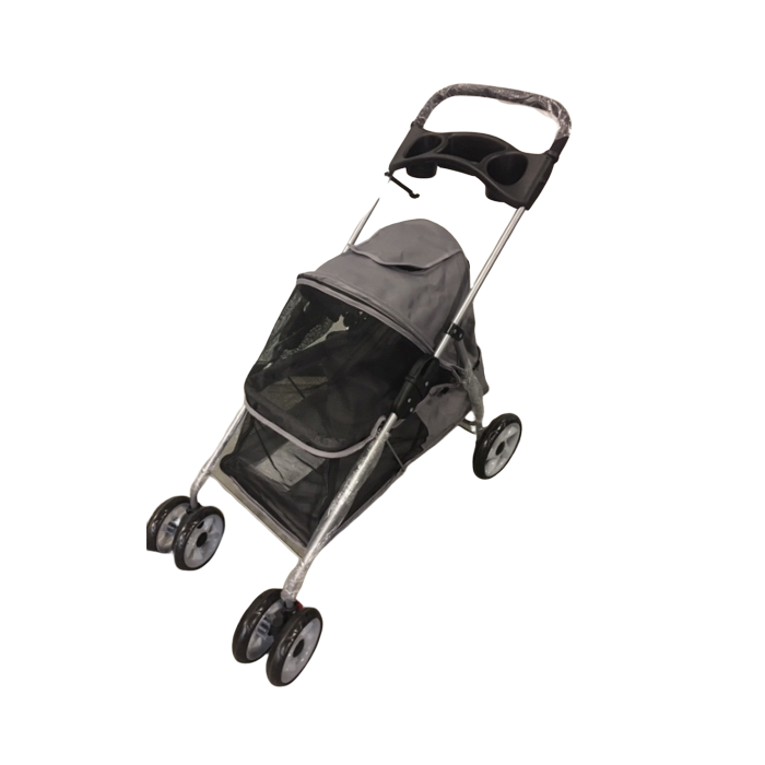 Topmast Hondenbuggy - Kattenbuggy - 4 wielen Antraciet 94 x 46 x 91,5 cm