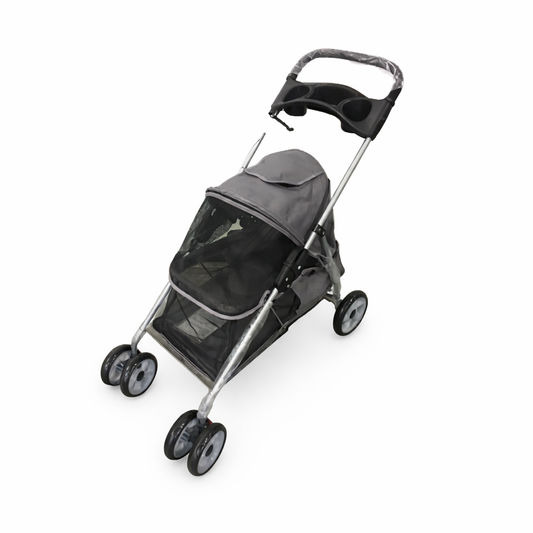 Topmast Hondenbuggy - Kattenbuggy - 4 wielen Antraciet 94 x 46 x 91,5 cm