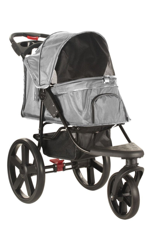 Hondenbuggy - Kattenbuggy Comfort All Terain - Antraciet - Drie wielen