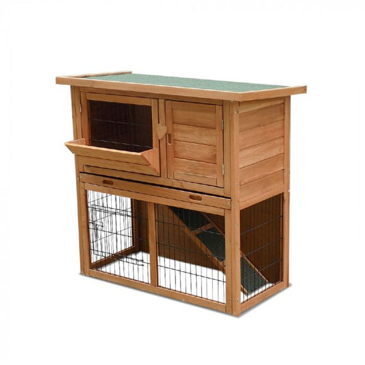 Konijnenhok hout XL - 136 x 50 x 92 cm