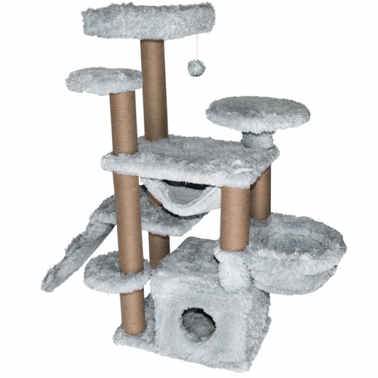 Topmast krabpaal fluffy langhaar - Paris - Grijs