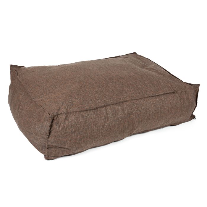 Topmast Hondenkussen Riva - Extra Dik Matras 27 cm - Bruin - Orthopedische silicone vulling - Diverse Maten