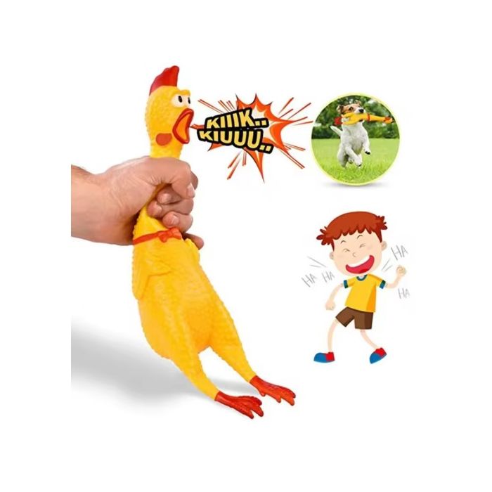 Topmast Latex Kip – 16 cm – Honden Speelgoed met Geluid