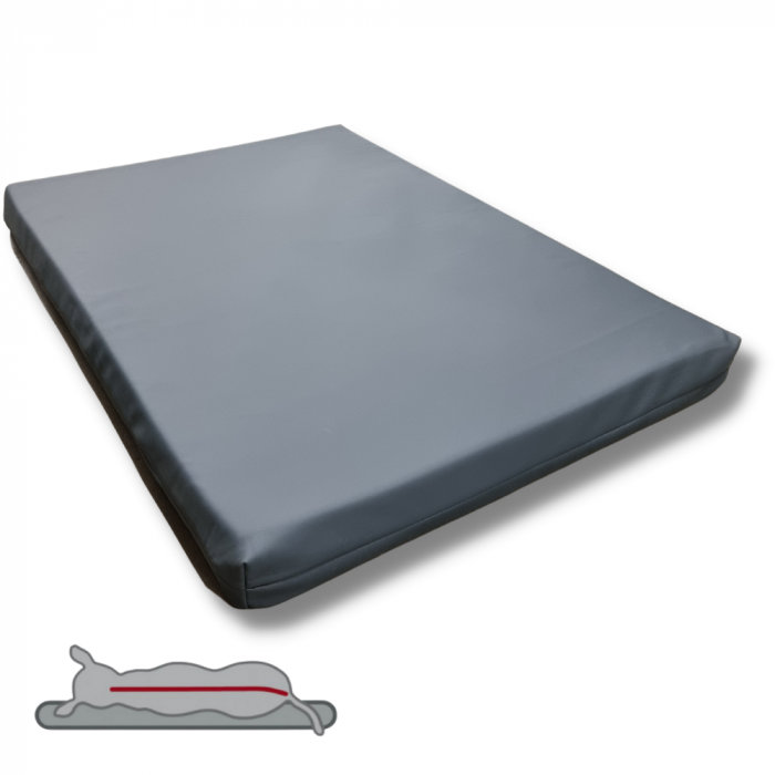 Orthopedisch Hondenbed Leatherlook Antraciet - Diverse maten
