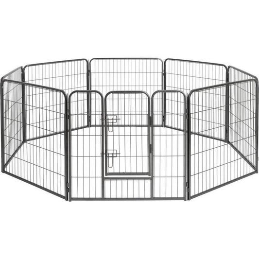 Topmast Premium Puppyren - Konijnenren - Antraciet