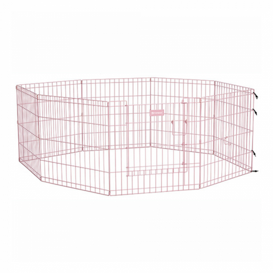 Topmast Puppyren - Konijnenren - Roze - Opvouwbaar