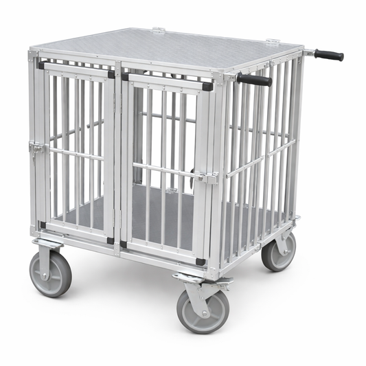 Showtrolley Expose - Voor 2 Honden - Aluminium - Met Wielen - Diverse Maten