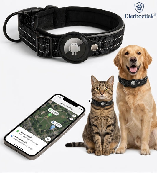 Stevige Hondenhalsband En Kattenhalsband Inclusief Android Tracker - Diverse Maten