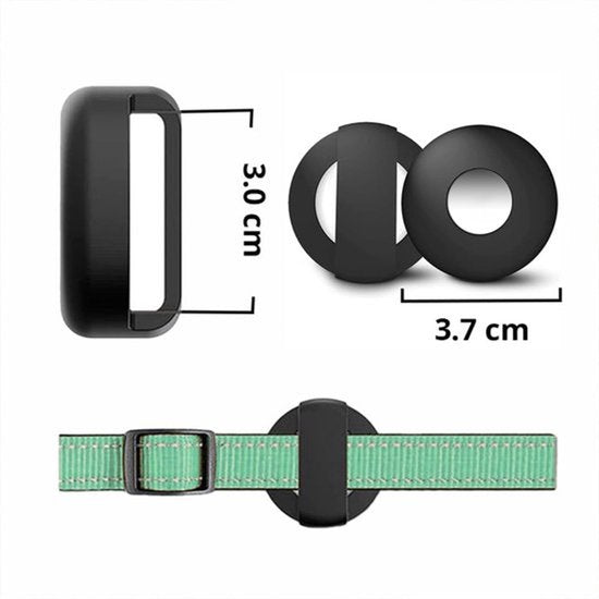 Dierboetiek® Siliconen Hoesje Voor om Halsband inclusief Android Tag – Geschikt voor Android – Locatietracker – Penning