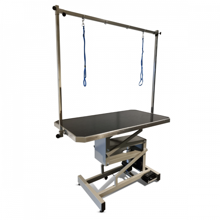 Topmast Trimtafel Elektrisch - Chicago - 110 x 60 cm - > 100 Kilo - Zwart Tafelblad - Optimal Stability