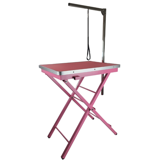 Topmast Trimtafel - Verstelbaar - Inklapbaar - Roze - 60 x 45 x 82 cm