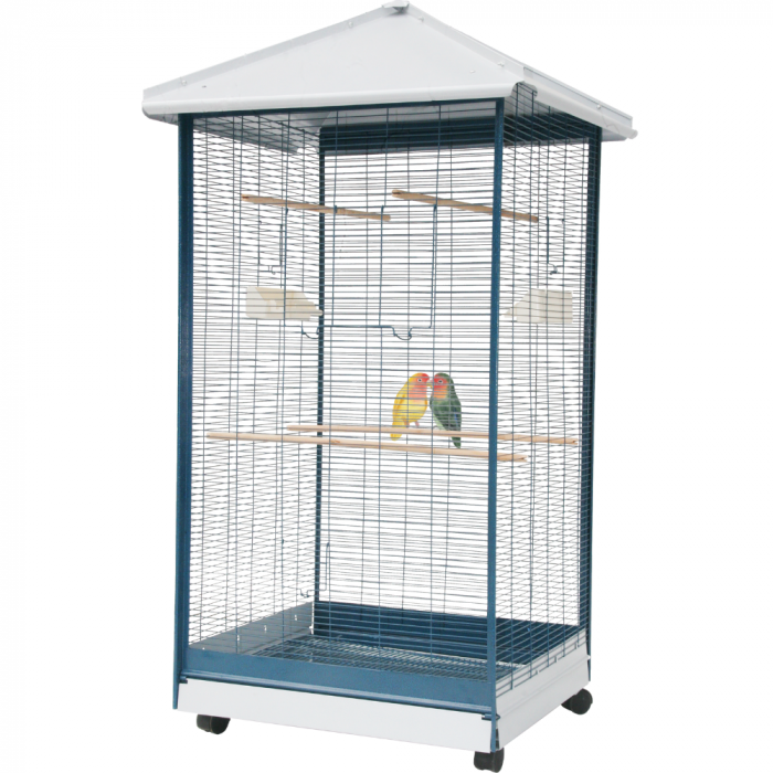 STRONG Vogelvoliere Kromsnavels Refugio - Antraciet - 66 x 59 x 146 cm