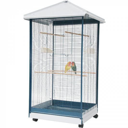 STRONG Vogelvoliere Kromsnavels Refugio - Antraciet - 66 x 59 x 146 cm