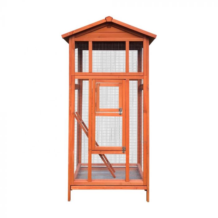 Vogelvoliere hout 83 x 60 x 160 cm